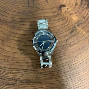 Armani Exchange silver tone watch